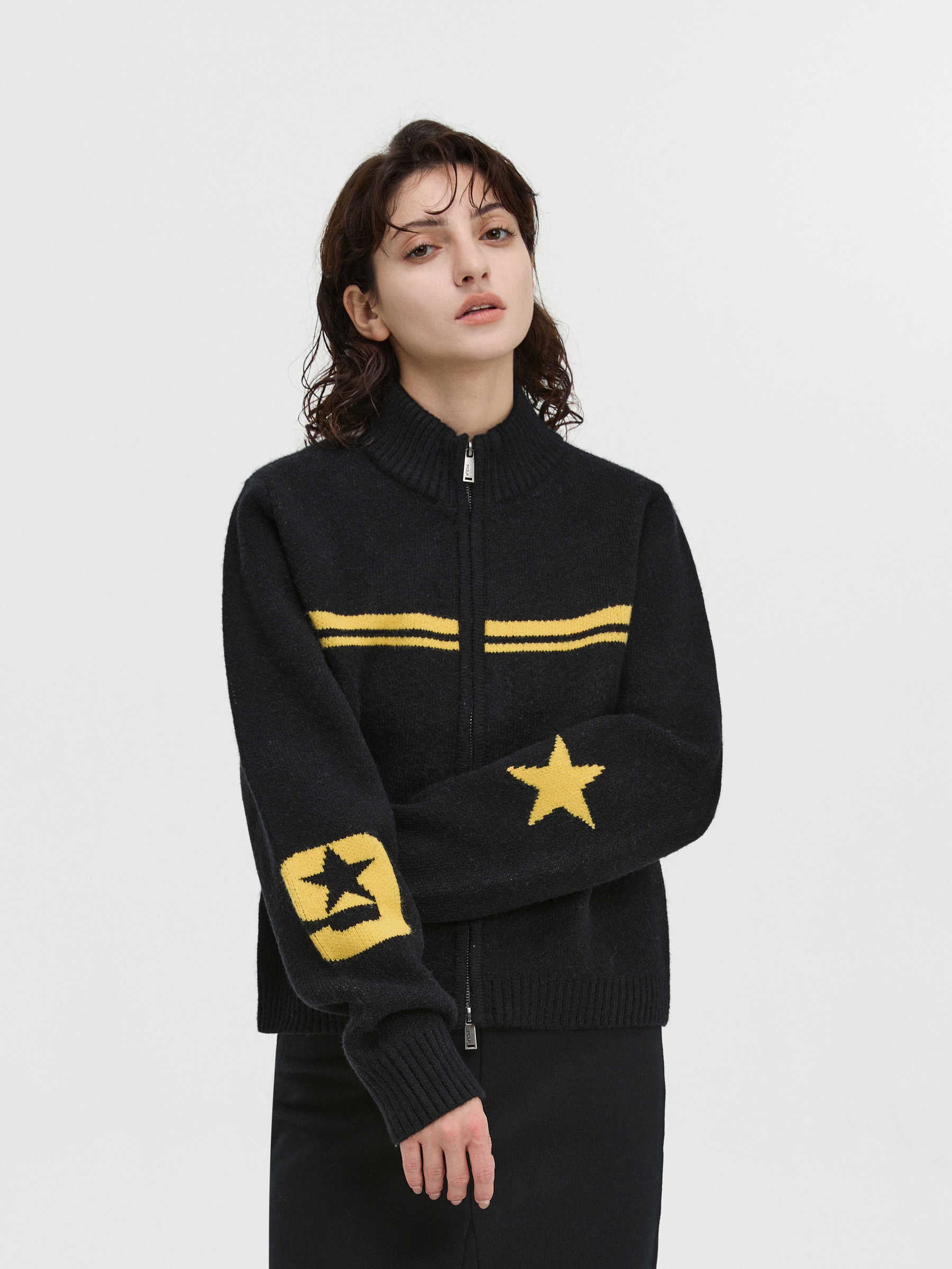 Y2K Star Knit Acubi Cardigan - Image 5