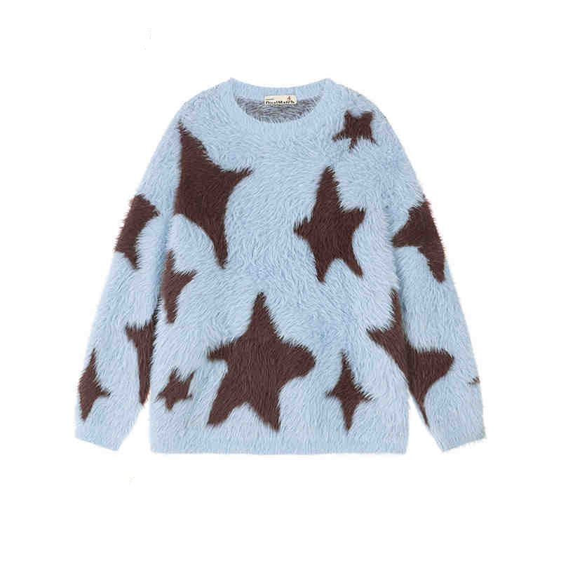 Y2K Star Mohair Over-sized Sweater - Image 3