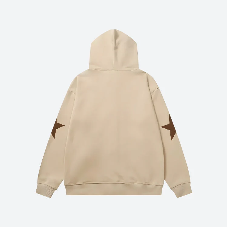 Y2K Star Patch Zip-Up Hoodie - Image 4