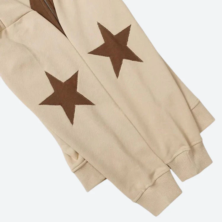 Y2K Star Patch Zip-Up Hoodie - Image 6