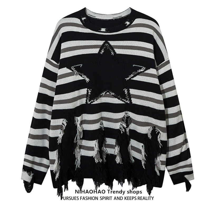 Y2K Grunge Star Street Sweaters - Image 3