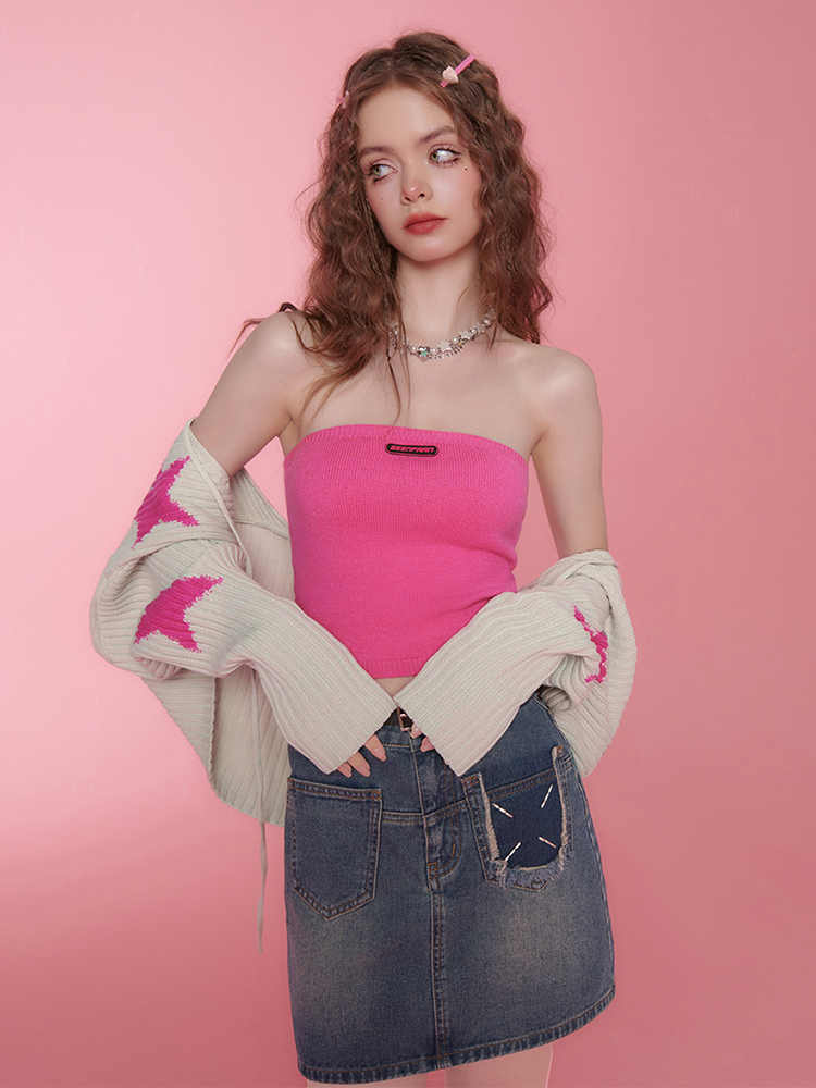 Y2K Star Suspenders Long-sleeved Cardigan - Image 4