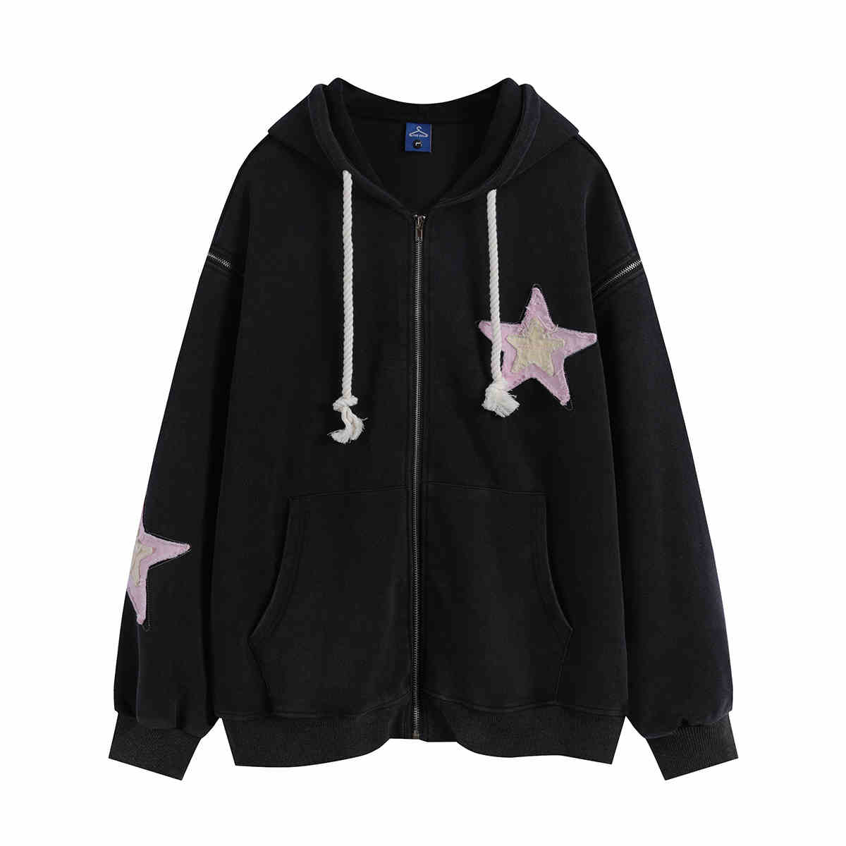 Y2K Star Zip-up Sweatshirt - Image 2