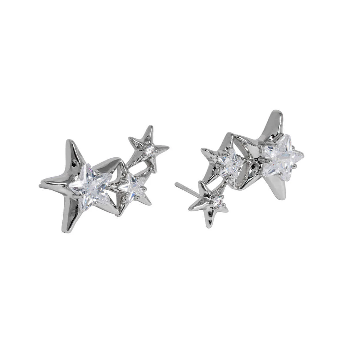 Y2K Star Zircon Earrings - Image 2