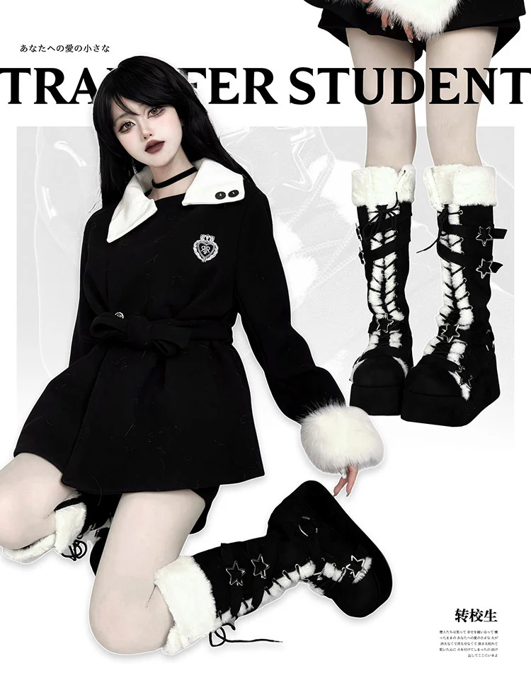 y2k stars fur winter boots - Image 7