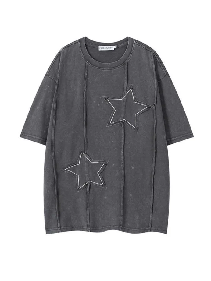 Y2K Stars Loose Tee - Image 2