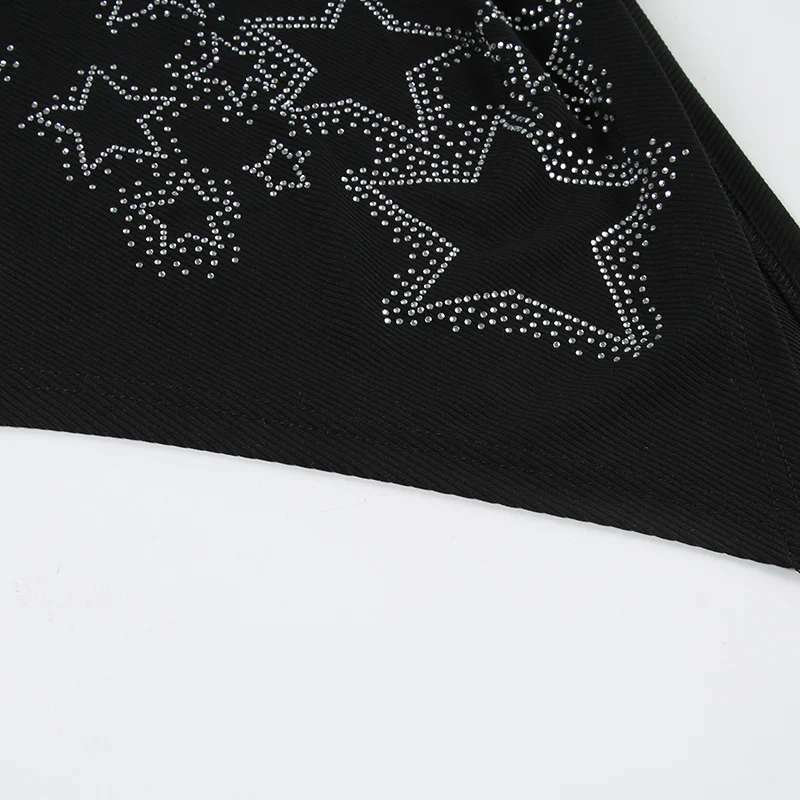Y2K Stars Rhinestoned Irregular Top - Image 5