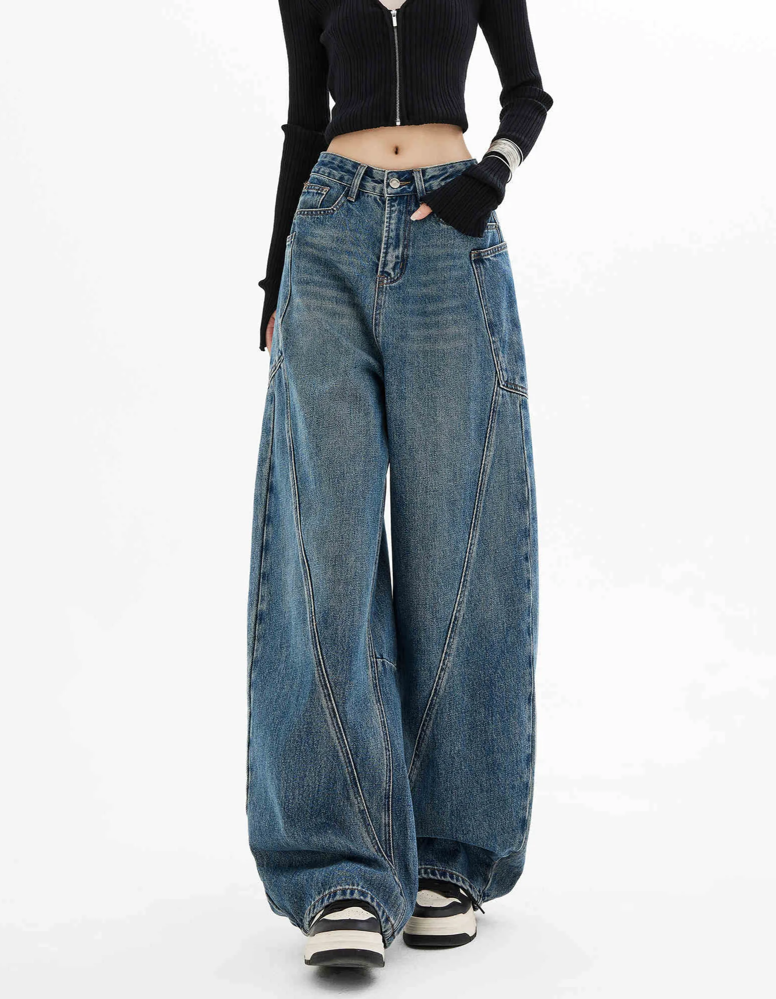 Y2K Street Retro Baggy Jeans - Image 8