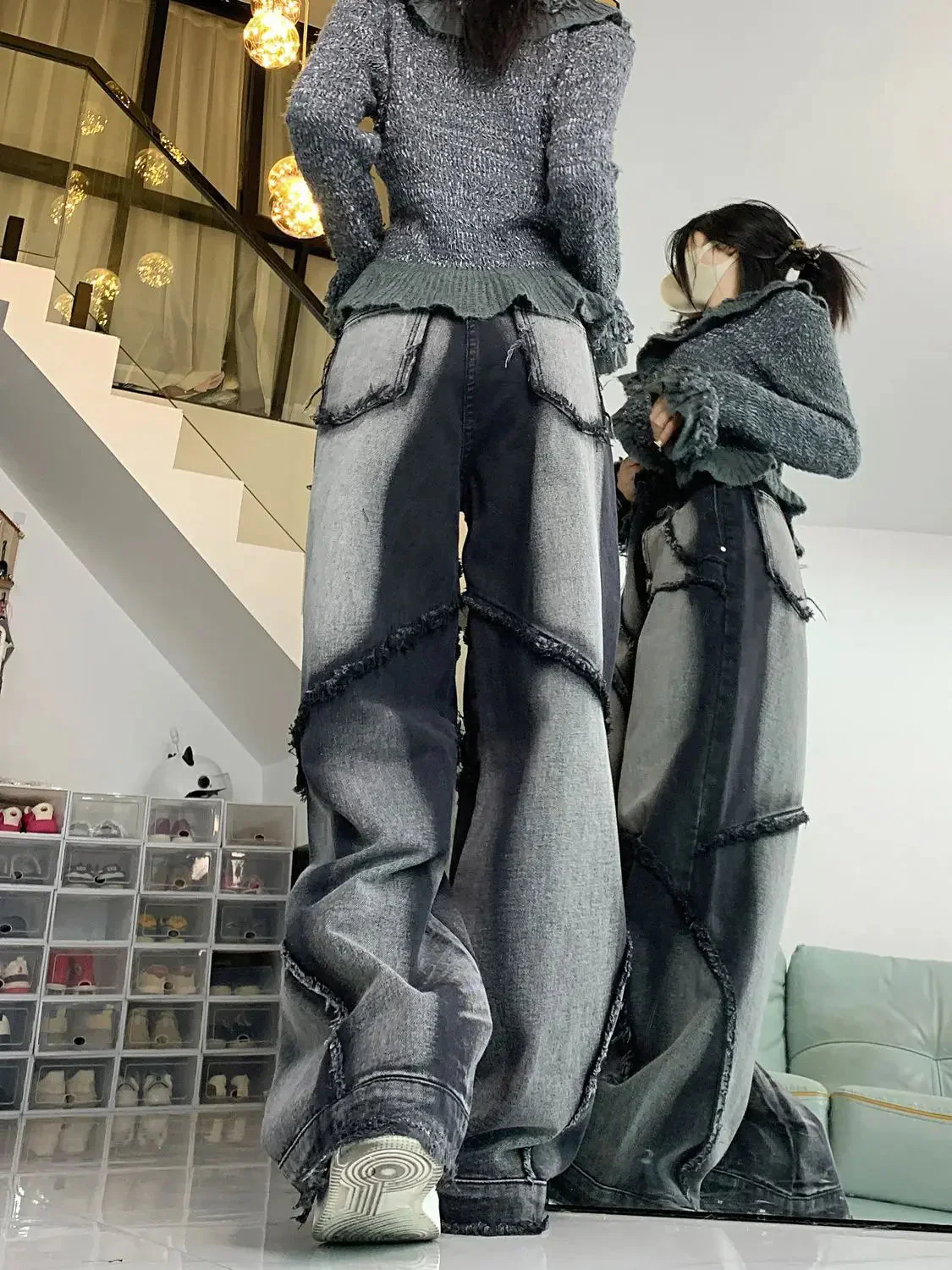 Y2K Wide Leg Jeans - Image 2
