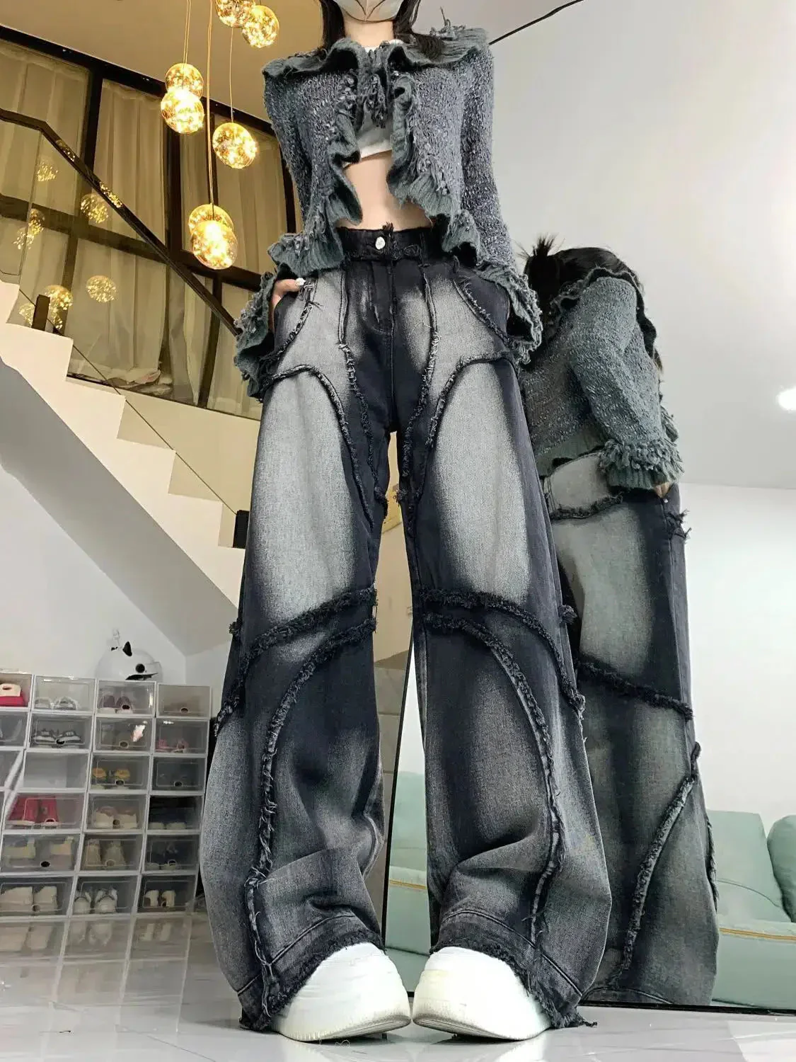 Y2K Wide Leg Jeans - Image 3