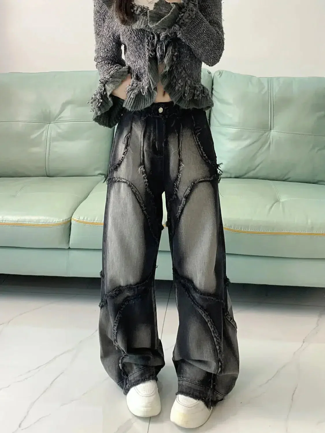 Y2K Wide Leg Jeans - Image 4