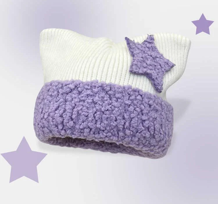 Yabi Cat Ears Woolen Hat - Image 3