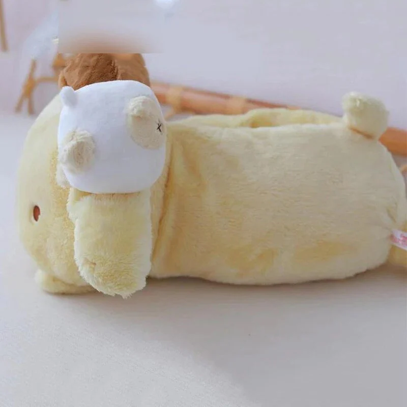 Yellow Puppy Plush Tissue Box - Image 3