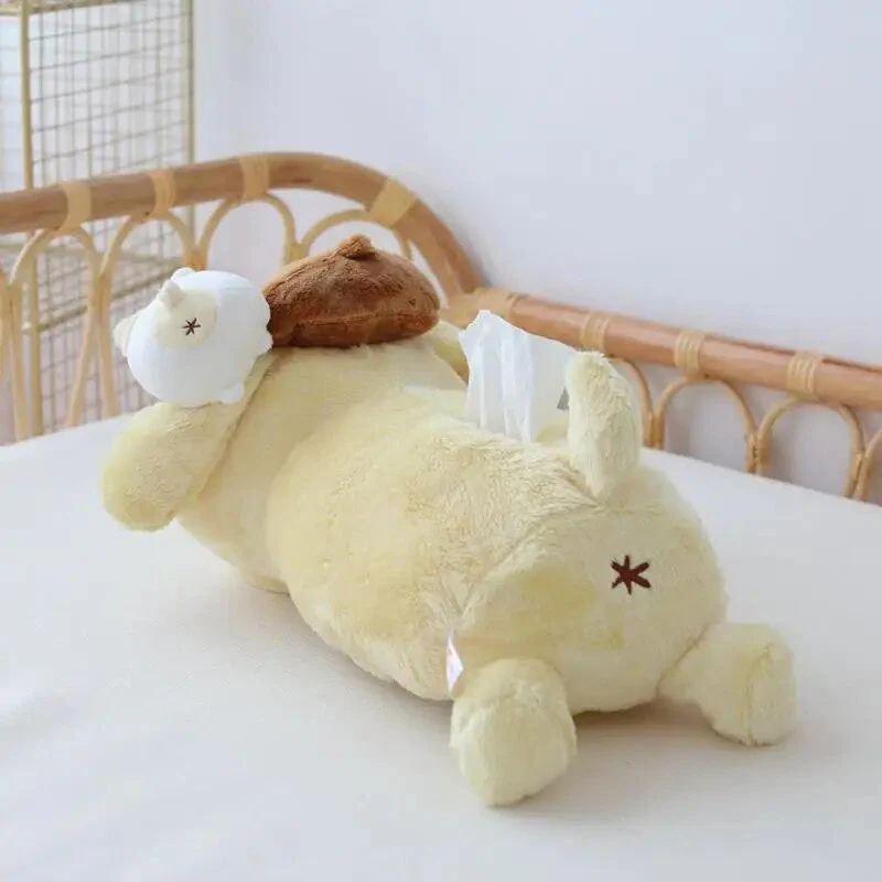 Yellow Puppy Plush Tissue Box - Image 5