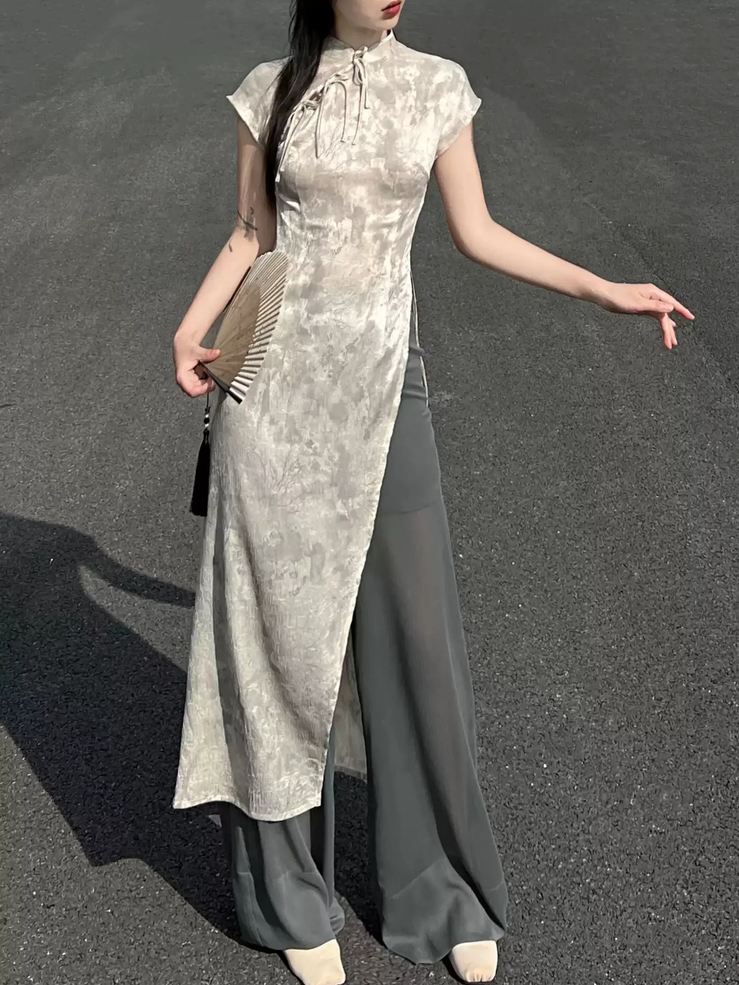 Zen Style Cheongsam Dress - Image 4